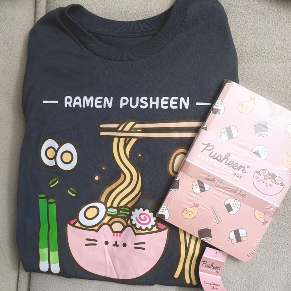 🍜🍣Pusheen Box Exclusive 2026 Spring Long Sleeve Shirt + Journals